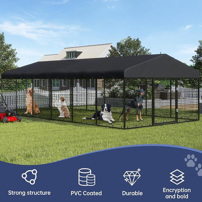 Large Outdoor Dog Enclosure, Heavy Duty Dog Cage - Image 6