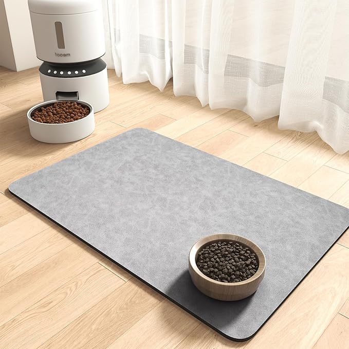 MontVoo-Absorbent Pet Feeding Mat-No Stains Pet Mat by MontVoo
