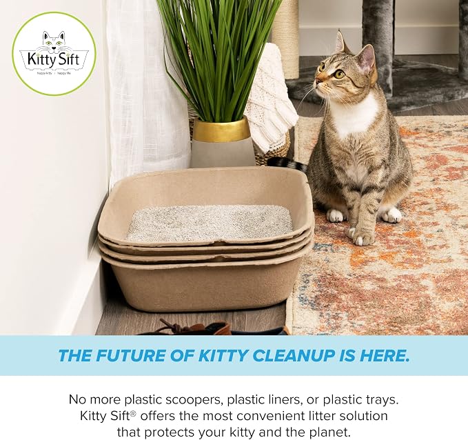 Kitty Sift Disposable Sifting Cat Litter Box Large, Durable and Portable - Image 12