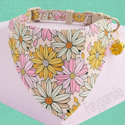 Faygarsle 2 Pack Floral Cat Collar Set - Image 4