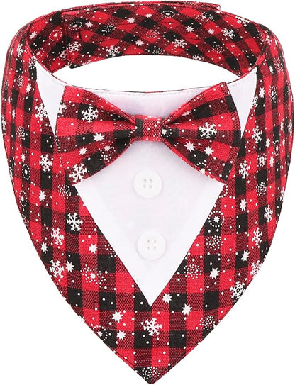 ADOGGYGO Christmas Dog Tuxedo Bandana by ADOGGYGO