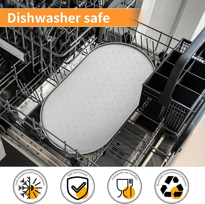 KPWACD Dog Food Mat Anti-Slip Bowl Mats - Image 7
