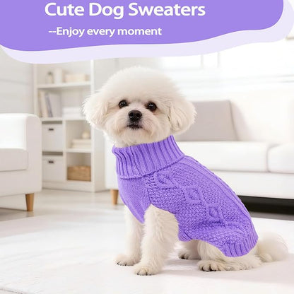Small Dog Sweater Dog Clothes for Small Dogs Winter Puppy Clothes Warm Pet Cat - Image 2