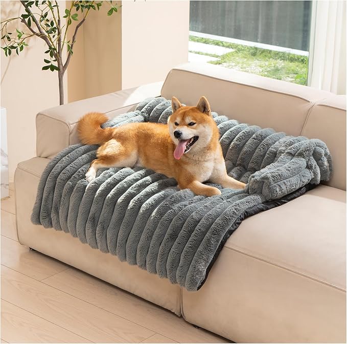 Avont Dog Bed Mat for Couch, Warm Fluffy Calming Sofa Topper Furniture by Avont