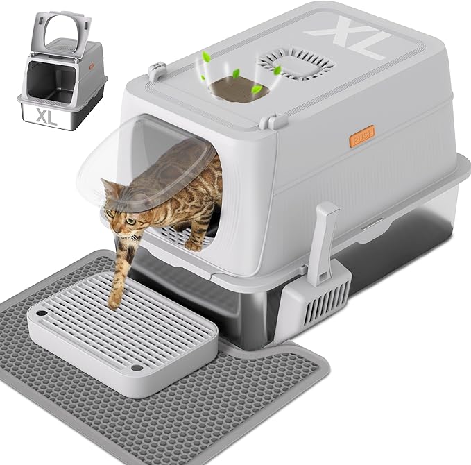 Anywish Stainless Steel Cat Litter Box by Unknown