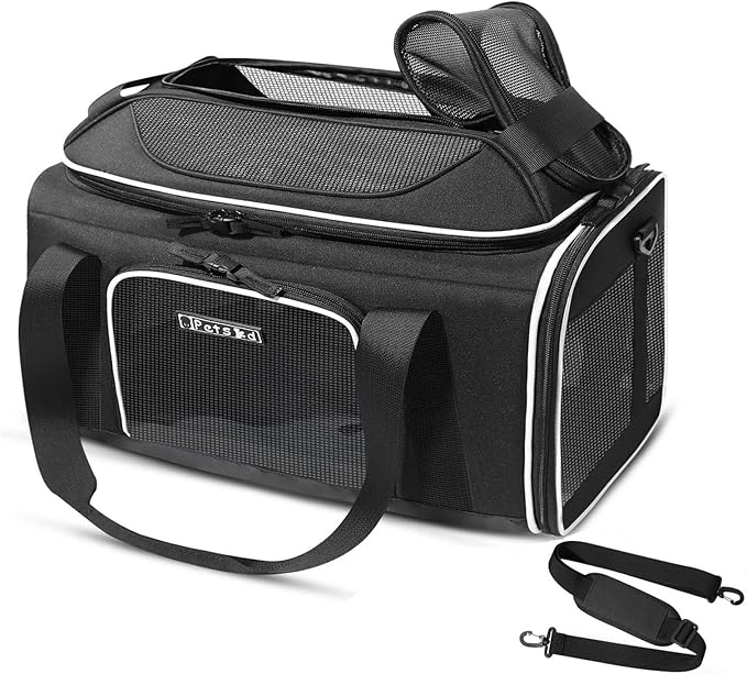 Petskd Top-Expandable Pet Carrier 17x12x8.5 Inches JetBlue Allegiant Spirit by Petskd