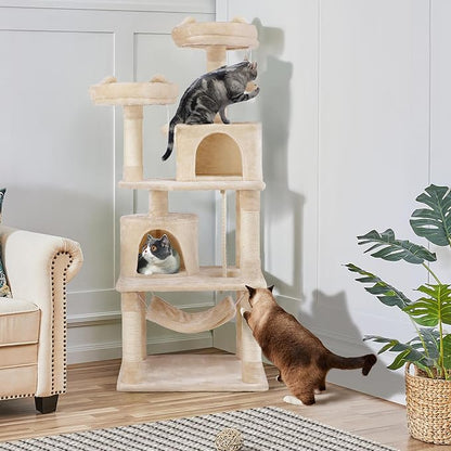 Yaheetech 62.5inches Cat Tree Cat Tower Kitten Condo - Image 2