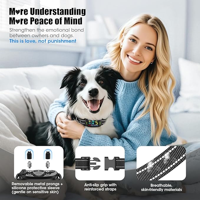 Smart AI Bark Collar for Large Medium Small Dogs, Anti Barking Device - Image 7