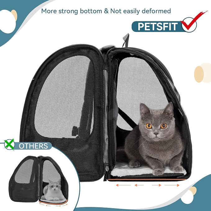 Petsfit Dog Backpack Carrier, Cat Backpacks Expandable - Image 3
