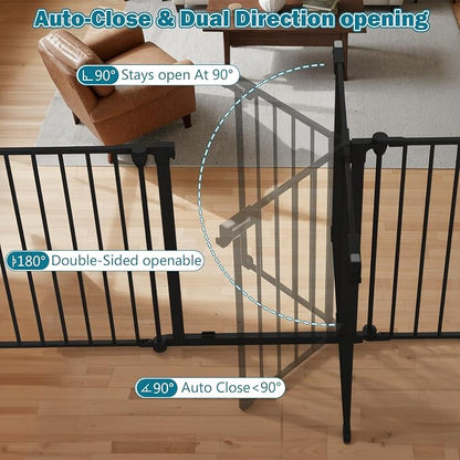 Mumeasy 80" Extra Wide Baby Gate - Image 9
