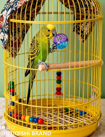 23-Pack Bird Toys for Parrots – Natural Rattan & Plastic Bell Balls – Safe - Image 8