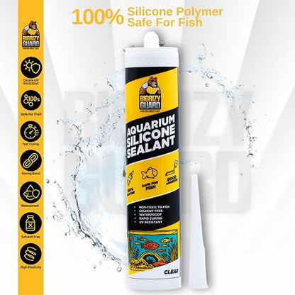 Aquarium Silicone Sealant Clear 10.14 Fl oz Cartridge - Image 2