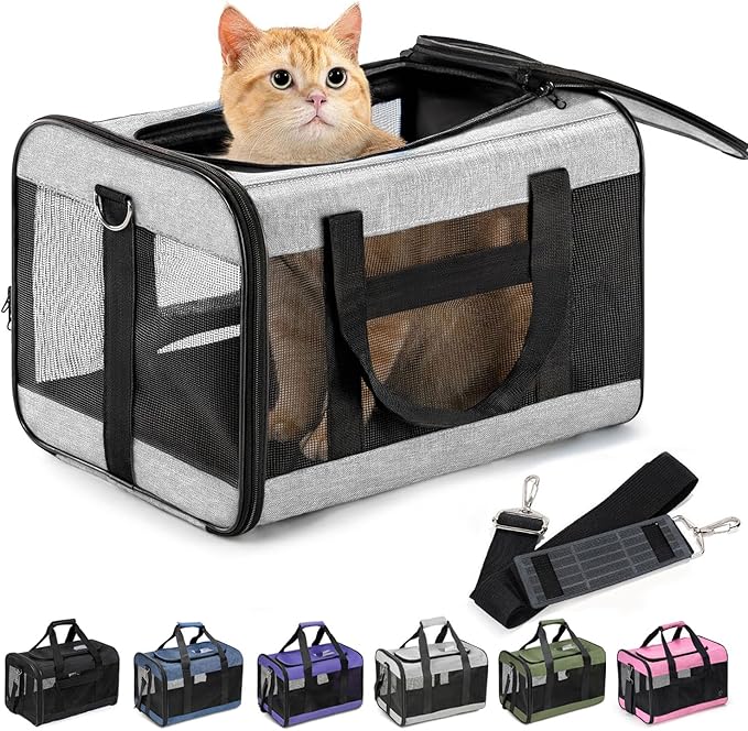 Cat Carrier Airline Approved, Soft-Sided Dog Carrier by Conlun