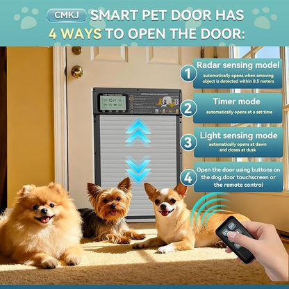 Large Size Automatic Dog Door Cat Door Solar - Image 4