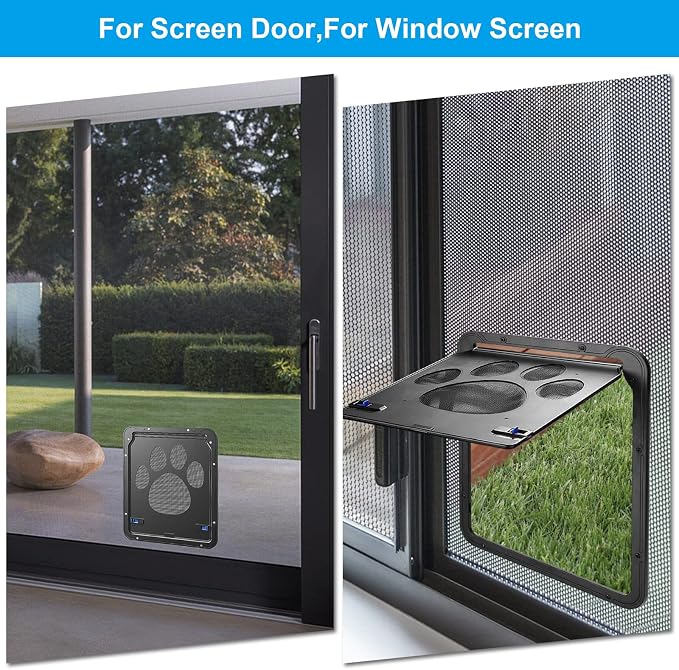 Ownpets Pet Screen Door, Inside Door 8x10x0.4 inch, Lockable Magnetic Flap - Image 7