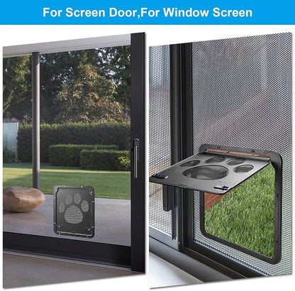 Ownpets Pet Screen Door, Inside Door 8x10x0.4 inch, Lockable Magnetic Flap - Image 7