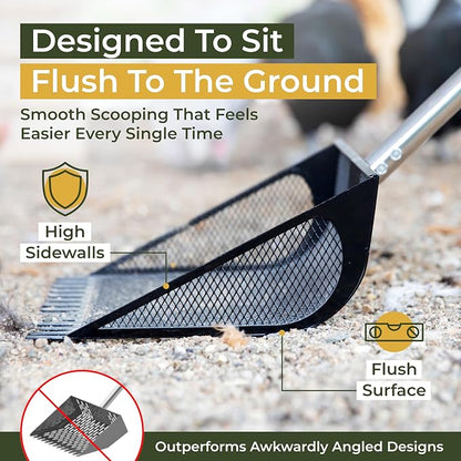 2-in-1 Chicken Coop Poop Scooper and Rake - Image 7