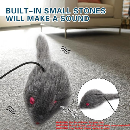 Kalimdor Interactive Cat Feather Toys, Retractable Teaser Toy ，Hanging - Image 3
