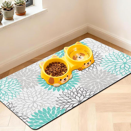 Pet Feeding Mat for Floors Waterproof Dog Mat for Food and Water Absorbent by Unknown