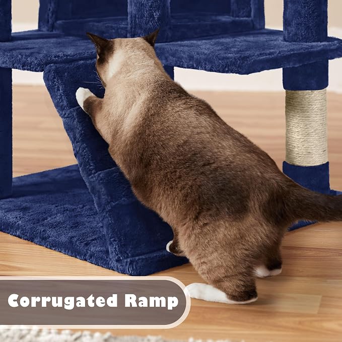 Yaheetech 54in Cat Tree Tower Condo Furniture Scratch Post - Image 8