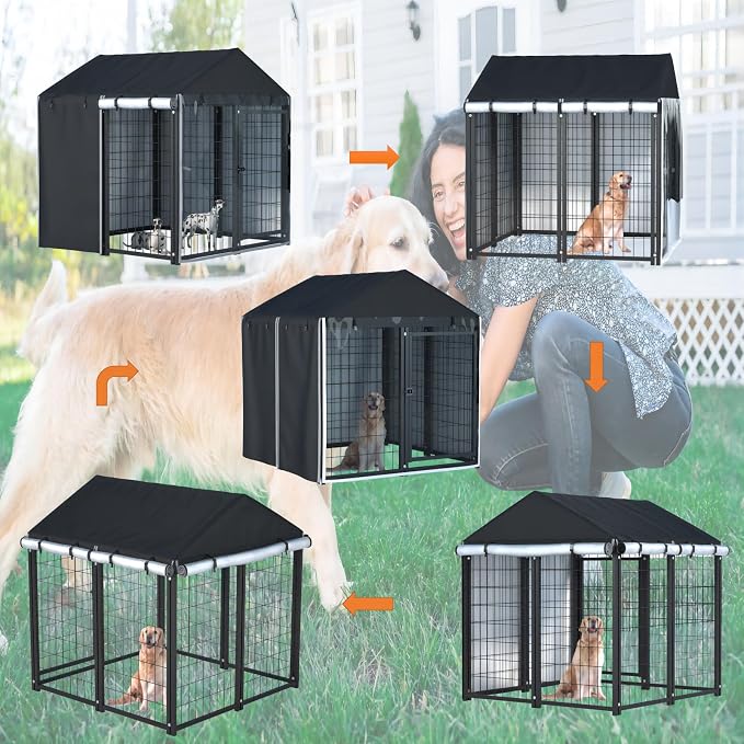 Outdoor Dog Kennel Cover, Full Coverage - Image 6