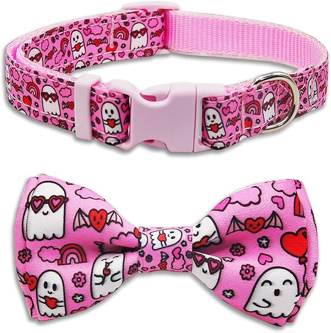 Valentine’s Day Dog Collar Adjustable Puppy Collar by PohshidoPet