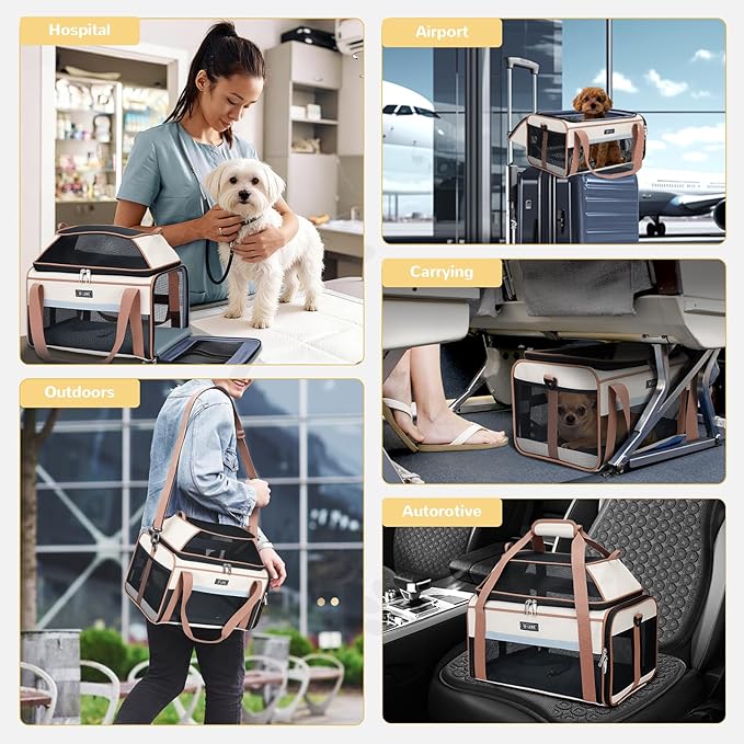 Lekereise Top-Expandable Pet Carrier 17x11x9.5 Inch Alaska Hawaiian Airline - Image 7