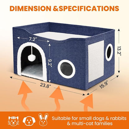Indoor Heated Cat House, Adjustable Temperature Cat Heating Bed - Image 2