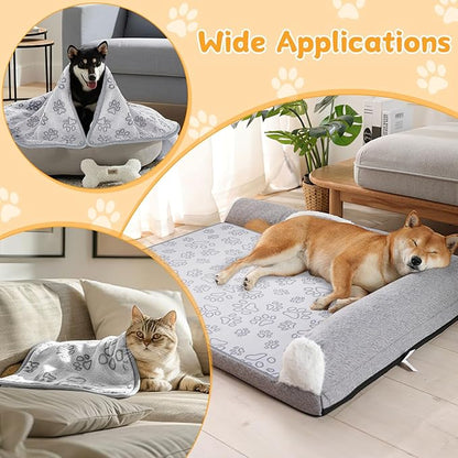 Dog Blankets for Small, Medium Dogs, Puppy Blanket Washable, Dogs Essentials - Image 4