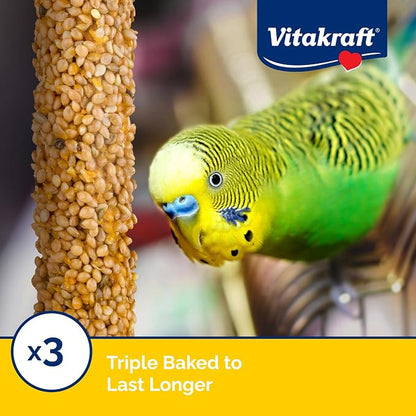 Vitakraft Parakeet Whole Grains & Honey Treat Sticks 2 Count, 2.11 Ounce - Image 4