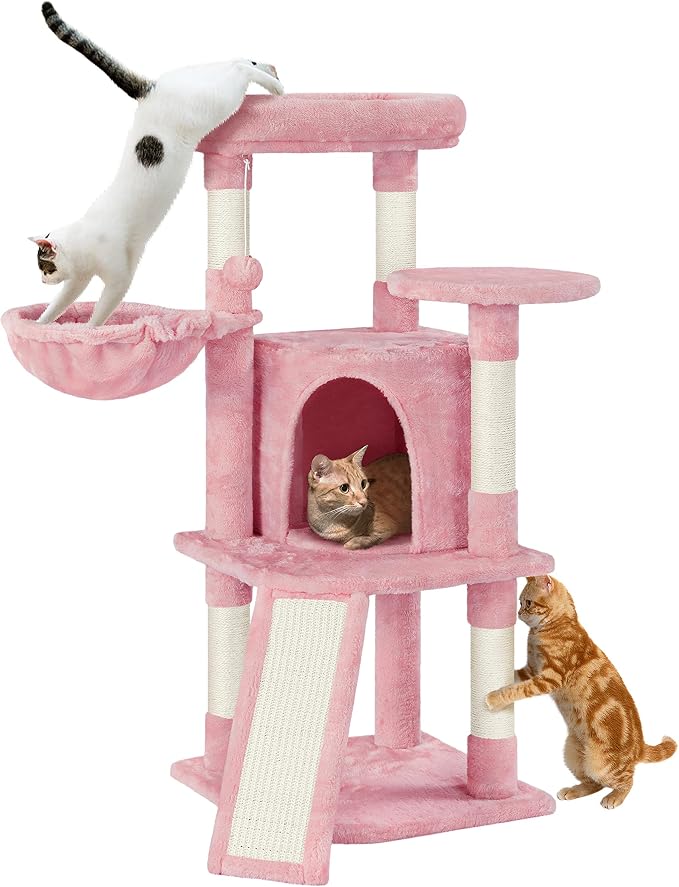Yaheetech Cat Tree, 42in Play Tower by Yaheetech