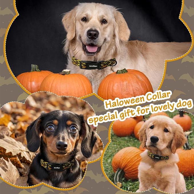 Fall Dog Collar, Halloween Dog Collars - Image 2