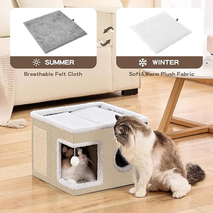 Cat Beds for Indoor Cats Houses, Large Cat Cave - Image 3
