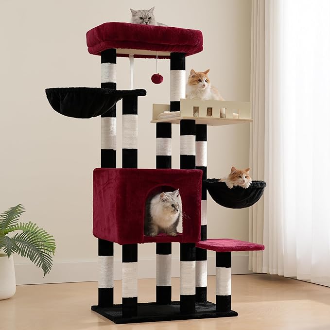 Cat Tree for Indoor Cats Large Adult, Heavy Duty Cat Tree for Large Cats 20 lbs+ - Image 9