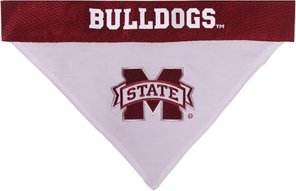 Pets First Collegiate Pet Accessories, Reversible Bandana, Mississippi State - Image 2