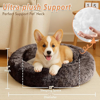 JOLLYVOGUE Calming Small Dog & Cat Bed - Image 4