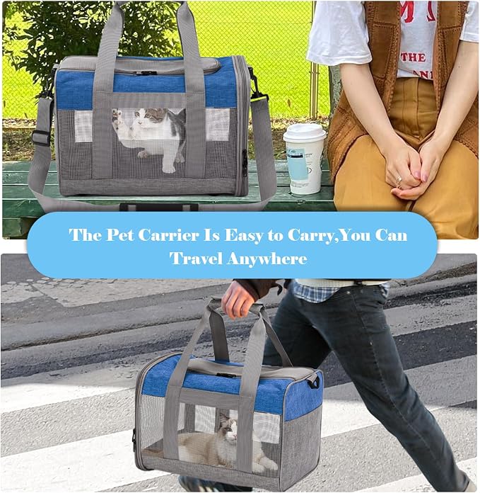 Soft Sided Pet Carrier for Cat, Airline Approved Cat Carriers Collapsible - Image 7