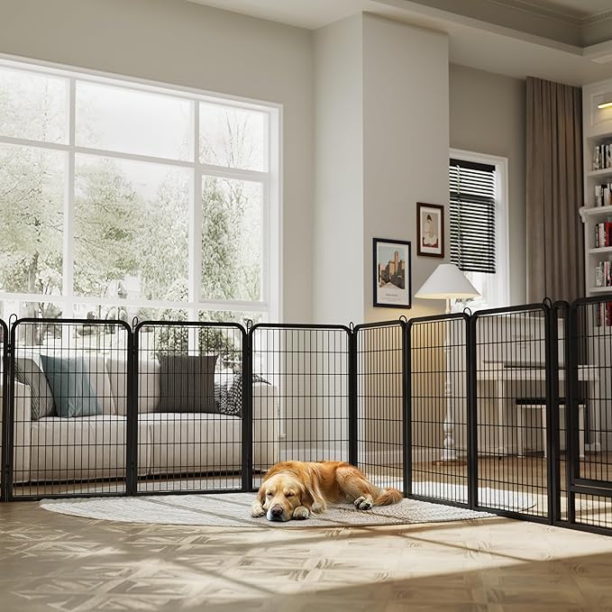 Yaheetech Dog Playpen Outdoor, 40 inch 16 Panels Dog Pen Indoor Heavy Duty - Image 3