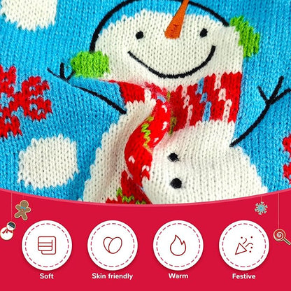 Pet Christmas Dog Sweaters Cute Animal Snowman Printed Puppy Xmas Costumes - Image 5