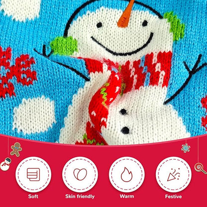 Pet Christmas Dog Sweaters Cute Animal Snowman Printed Puppy Xmas Costumes - Image 5