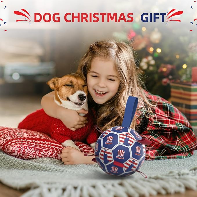 Diman Dog Toy Soccer Ball : Outdoor Dog Toys, Dog's Independence Day Gift - Image 3