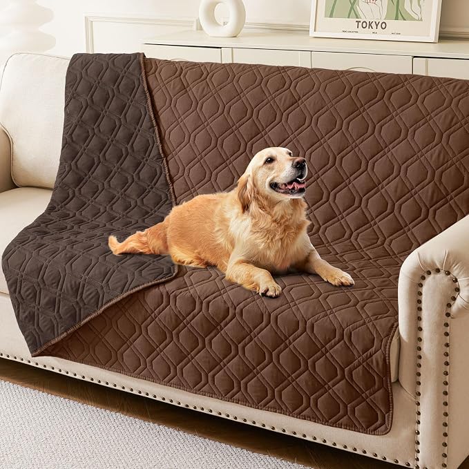 hyha Waterproof Dog Bed Blanket, Soft Pet Blankets, Waterproof Couch Cover by hyha