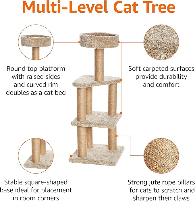 Amazon Basics Cat Tree Tower - Image 3