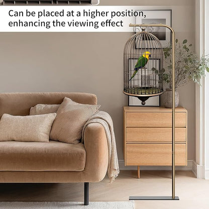 TBTFW 67 Inch High Hanging Bird Cage, Bird Cage Stand, Feeder Stand - Image 4