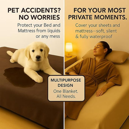 Waterproof Blanket for Bed or Couch – Soft and Leakproof Waterproof Throw - Image 3