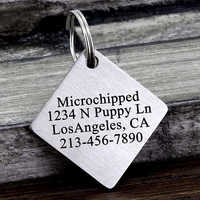 Ultra Joys Dog ID Tag, Custom Dog Tag Personalized Cat Tag, Pet ID Tag - Image 4