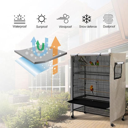 Ymiko Birdcage Cover Universal Windproof Cage Cover - Image 7