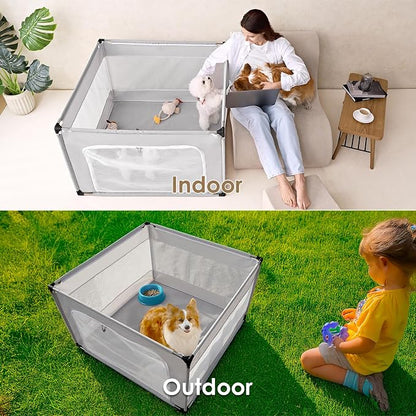 EHEYCIGA 42x42x26 Inches Puppy Playpen Without Top Cover - Image 7