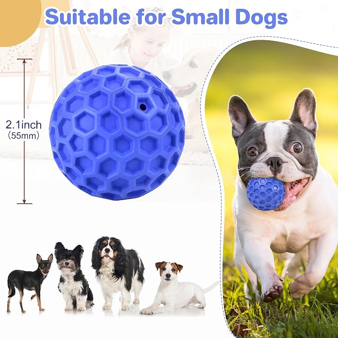 Tough Squeaky Dog Balls Puppy Toys, Interactive Dog Toys - Image 2