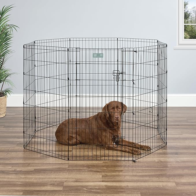 MidWest Homes for Pets Folding Metal Dog Exercise Pen, Indoor/Outdoor Playpen - Image 3